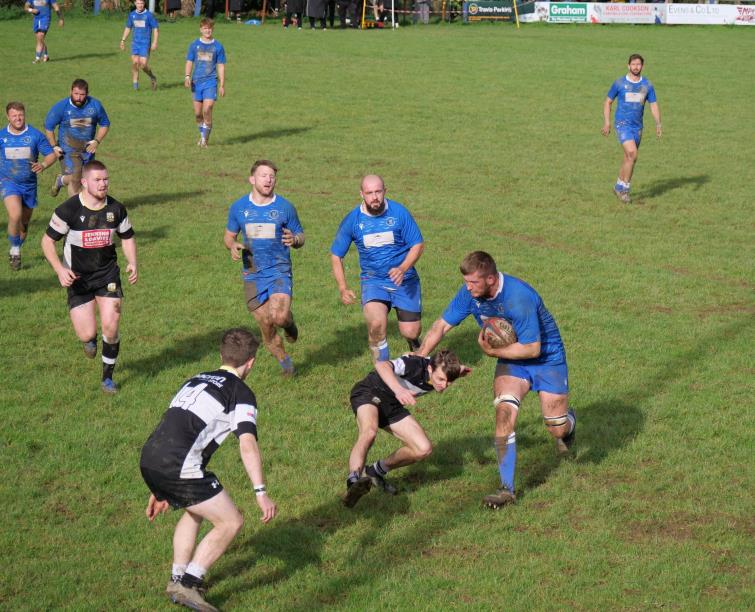 Jack Clancy on a charge for Haverfordwest